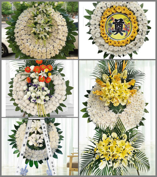 陕西西安市周至县竹峪镇花圈速递